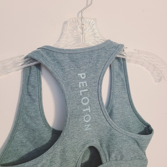 Peloton | Women's Light Green Blue Medium Hold Sports Bra (Size Large) - Picture 7 of 11